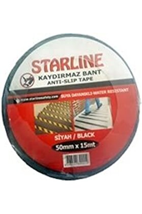 Starline Kaydırmaz Bant 50Mmx15 Mt Siyah