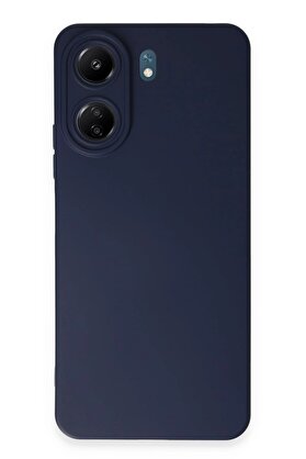 nerede bulurum Xiaomi Redmi 13C Kılıf Nano içi Kadife Silikon - Lacivert