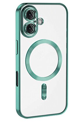 nerede bulurum iPhone 16 Kılıf Kross Magneticsafe Kapak - Turkuaz