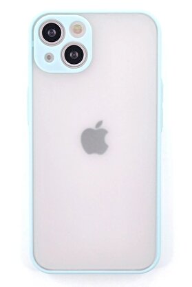 CepteToptan iPhone 15 Plus Kılıf Montreal Silikon Kapak - Turkuaz - DROPX5587-1235