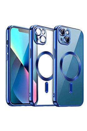 CepteToptan iPhone 15 Kılıf Kross Magneticsafe Kapak - Lacivert - DROPX3526-8105