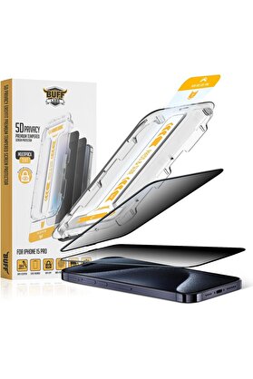 STOREMAX lvnshop LABS 15 Serisi ile Uyumlu 5D Privacy 2 Adet Uygulama Aparatlı Ekran Temperli Cam Hayalet Ekr
