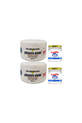 Adoi̇l Çörek Otu Kremi̇ Xl Boy 2X200 Ml+Snow Ki̇tten 2X50 Ml Menthol Balm
