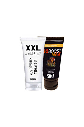 Adoil Kuşxxl 50 ml Cream Boyut Kremi + Eroboost Testo 50 ml Erkeklere Özel Krem