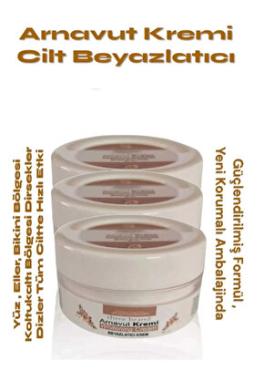 Adoi̇l Whi̇teni̇ng Cream Arnavut Kremi̇ ,Aklık, Beyazlatıcı Krem 100 Ml X 3 Adet