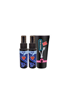 Adoil Bonie 2 Tane Machoman 60 ml Erkek Zaman Spreyi + Maxi Size Erkek Özel Yeri Boyutlandırıcı Krem