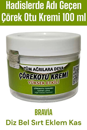 Adoil Bravia Çörek Otu Kremi 100 ml 1 Adet