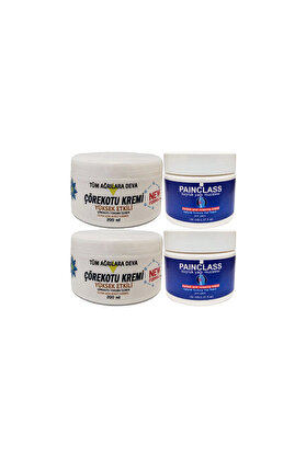 Adoil Çörek Otu Kremi XL Boy 2x200 ml+PainClass Kuyruk Yağı Kremi 2x150 ml