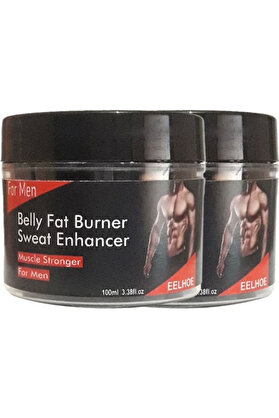 Adoi̇l Eelhoe 2Li̇ Adet Belly Fatburner Sweat Enhancer Erkeklere Özel Vücut Şeki̇llendi̇ri̇ci̇ Kremi̇ 100 Ml