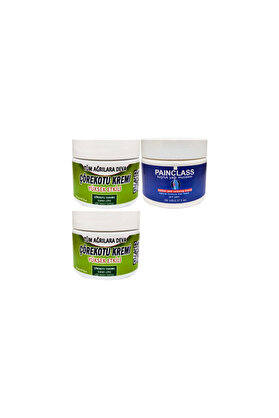 Adoil Çörek Otu Kremi Orta Boy 2x 100 ml - Painclass 150 ml Kuıyruk Yağı Kremi