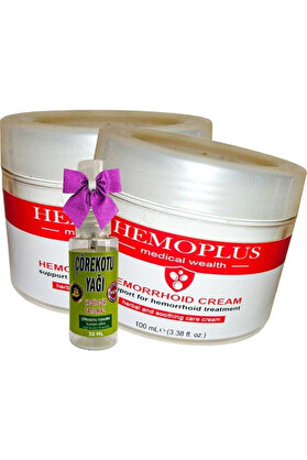 Adoil Hemoplus Bakım Kremi 100 ml x 2 adet + Çörek Otu Yağı 30 ml