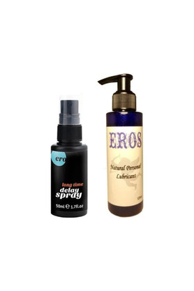 Flamex Ero Long Ti̇me Spray For Men 50Ml Erkeklere Özel Sprey Eros 125Ml Lubri̇cant Gel