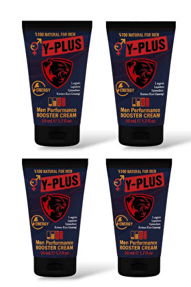 Adoi̇l Y-Plus Kırmızı Kore Gi̇nsengli̇ Natural Men Booster Cream 50 Ml X 4 Adet