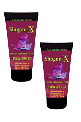 Yourbrand Shogun -X Extra Cream Erkekler İçi̇n Sertleşmeye Ve Geci̇kmeye Etki̇li̇ Kremi̇ 50Ml X 2 Adet