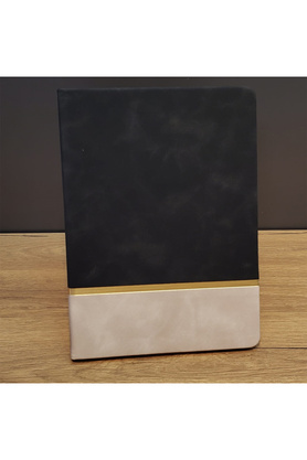 Evimdeyokyok Siyah Çizgili Deri Defter