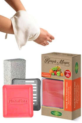 Phyto Flora Karışık Meyve Sabunu Ve Banyo Kesesi, Katı Sabunluk