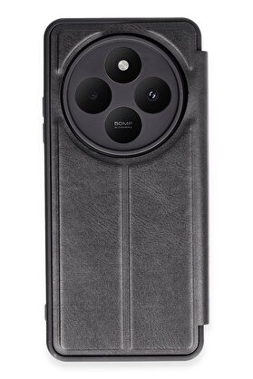 nerede bulurum Xiaomi Redmi 14C Kılıf Flip Cover - Siyah