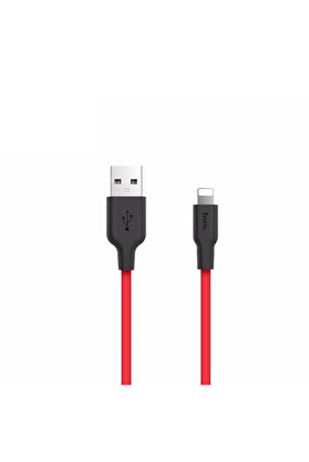 İsmiyle Al HOCO X21 USB to iPhone Lightning 2A Silikon Hızlı Şarj ve Data Kablosu-(1903)