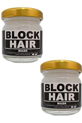 Adoil Block Hair Saçlarınıza Derinlemesine Bakım Ve Canlılık Maskesi Kremi 40 ml X 2 Adet