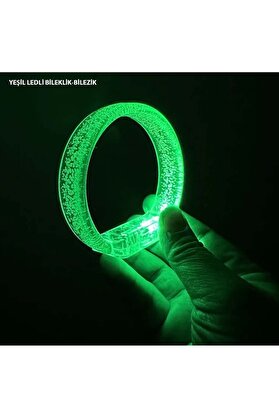 Ethab Ti̇caret Yeşi̇l Led Işıklı Baskı Yapılabi̇len Pi̇lli̇ Bi̇lekli̇k Bi̇lezi̇k