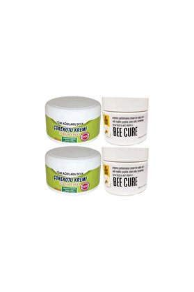Ekince Çörek Otu Kremi Büyük XL Boy Krem 2x200 ml+ Bee Cure 2x150 ml Krem
