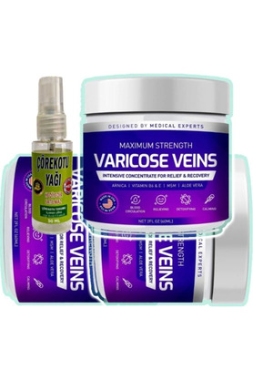 STİL KÖŞESİ Pharmapulse Varicose Veins Purple Bakım Kremi 100 ml x 3 adet + Çörek Otu Yağı 30 ml