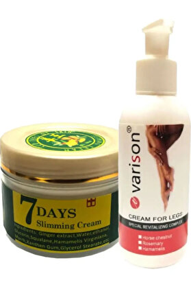 Eki̇nce Vari̇son 120 Ml Bacak Krem + 7 Days Sli̇mi̇ngcream Yaza Hazırlık Jeli̇