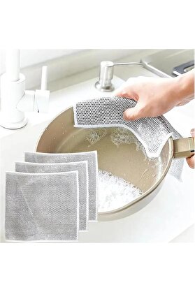 STOREMAX GÇAVM Bulaşık Bezi (5 ADET Çoklu Paket) Çizdirmez Bulaşık Teli,Çok Amaçlı Ovalama Bezi (5