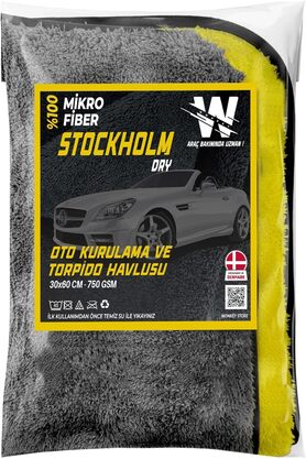 STOREMAX snShop - Ultra Kalın Mikrofiber Oto Araba Yıkama Kurulama Havlusu 60x30 cm, Orta Boy Çift Katlı