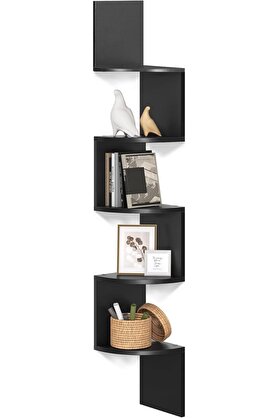 STOREMAX lvnshop Köşe Rafı, 5 Raflı duvar Rafı, asma Raf, mutfak, Yatak Odası, Oturma Odası, çalışma Odası, o