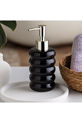 STOREMAX GÇAVM Porsima 3204 Seramik Sıvı Sabunluk - Tezgah Üstü Banyo Mutfak Lavabo Sabunluğu - 275 cc