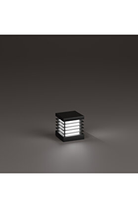 HS Aydınlatma Lumex Alüminyum Izgaralı Set Üstü Aydınlatma Bahçe Aydınlatması Antrasit Renk 18 X 18 Cm