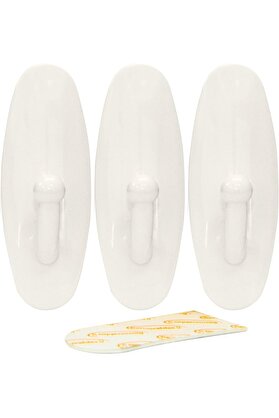 STOREMAX lvnshop 61335 3Pc Removable Adhesive Hook, 224120