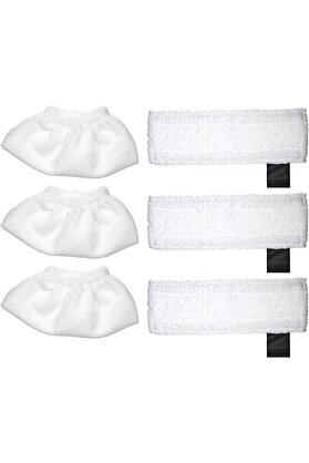 STOREMAX modazone SC2 SC3 SC4 SC5 Buharlı Temizlik Makinesi Uyumlu Yedek Mop Seti (3 Adet el aparatı + 3 adet