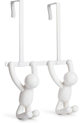 STOREMAX lvnshop 1004260-660 Çift kancalı Buddy kapı, plastik, beyaz, 21,6 x 30,5 x 10,8 cm 224120