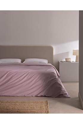 STOREMAX snShop Coco Manon Çift Kişilik%100 Pamuk Ranforce Düz Nevresim Açık Mürdüm 467437