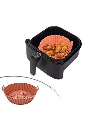 Go İthalat Renkli̇ Isıya Dayanıklı Yıkanılabi̇li̇r Si̇li̇kon Fırın Ve Ai̇rfryer Yuvarlak Model Pi̇şi̇rme Matı
