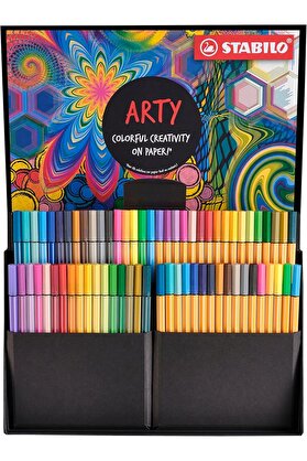 STOREMAX buybeam ARTY Set - point 88 & Pen 68 - Keçe Uçlu ve Keçe Uçlu - 68'li Paket - Çeşitli Renkler polyru