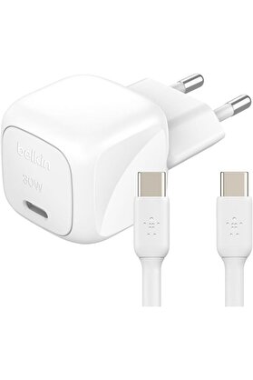 STOREMAX lvnshop BoostCharge Kompakt Duvar Şarj Cihazı 30 W, Seyahat Dostu USB-C Power Delivery Hızlı Şarj,,,