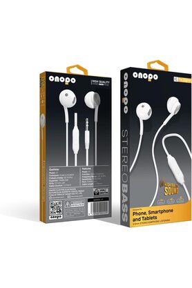 STOREMAX lvnshop Kablolu Kulaklık | 3.5mm Kulakiçi Kulaklık, Dahili Mikrofon | 1.2m Kablo | Model V1 224120
