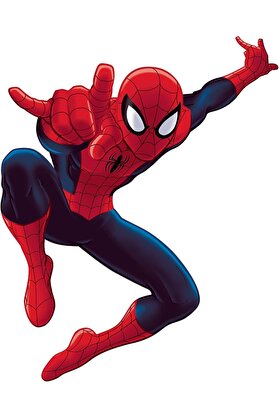 STOREMAX RMK4831GM Ultimate Spider-Man Peel and Stick Duvar Çıkartmaları, Kırmızı, Mavi, Sarı