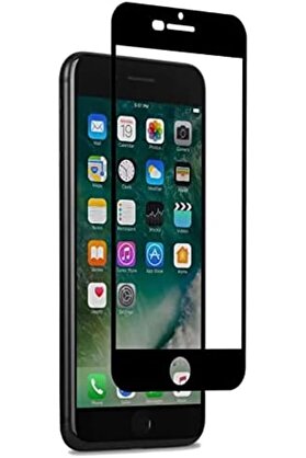 STOREMAX 7 / 8 uyumlu  için Ekranı Tam kaplayan Cam Ekran Kırılmaz Cam Full Cover Tam koruma SİYAH