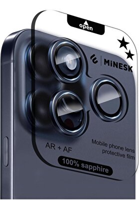 STOREMAX 15 Pro / 15 Pro Max ile Uyumlu Orijinal Safir Cam (%99.9 Saflıkta Gerçek Safir) Cihazın