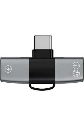 STOREMAX aclyashop mobile Type C to 2x Type C Girişli Şarj ve Kulaklık Çoğaltıcı, 30W Şarj Destekli Çoğaltıcı