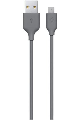 STOREMAX vegaShop Micro Usb 120cm Şarj Kablosu, Gri 1032927