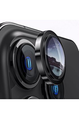 STOREMAX 15 6.1 inc 15 6.7 Kamera Koruma Lensi Çerçeveli Safir 9H Cam 15-15 siyah lens