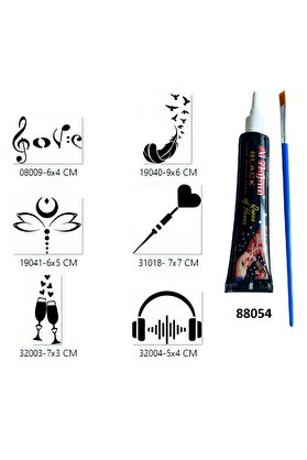 Ai̇rbrush Tattoo Holi̇day Tasarımlar Hi̇nt Kınalı Geçi̇ci̇ Dövme Yapma Seti̇
