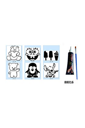 Ai̇rbrush Tattoo Çocuk Modelleri̇ Hi̇nt Kınasıyla Geçi̇ci̇ Dövme Yapma Seti̇