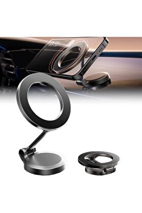STOREMAX lvnshop G118 İLE UYUMLU SÜPER MIKNATISLI 360 DERECE DÖNEBİLEN İÇERİSİNDEKİ METAL APARATLARLA TÜM CEP