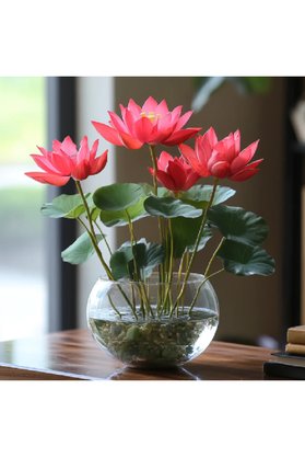 Prestijiseed 5 Adet Kırmızı Kase Lotus Tohumu Kutsal Kase Lotus Çiçeği Tohumu